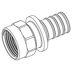 Переходник REHAU с внутренней резьбой 25-Rp 1 RX (14564081001)