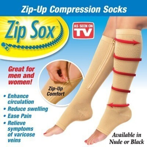 Компрессионные гольфы Zip Sox (Зип Сокс), размер L/XL