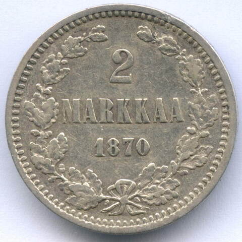 2 марки 1870 год (S). Россия для Финляндии. VF-XF