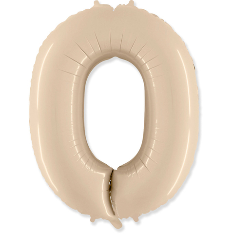 Цифра "0" Кремовая