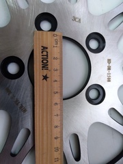 Диск тормозной задний  на Harley Davidson TOURING, SOFTAIL, DYNA, SPORTSTER / серый