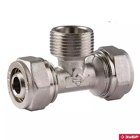 ЗУБР цанга-штуцер, 1/2? х 16 х 2.0 мм, тройник (51404-16-1/2)