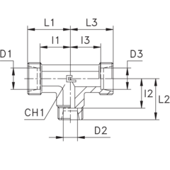 Соединение PRT DS25 30 25 (корпус) CAST