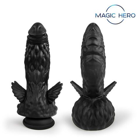 Оригинальный фаллоимитатор с крыльями - 22 см. - Bior toys MAGIC HERO MH-13028