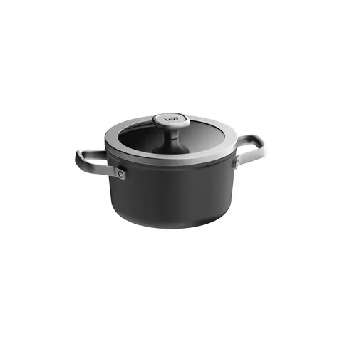 Кастрюля 20см 3,1л с крышкой серии Leo Graphite Alu