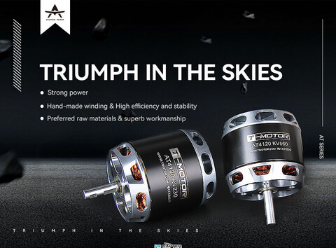 T-Motor AT4120 KV500 Long Shaft / VTOL / Fixed Wing