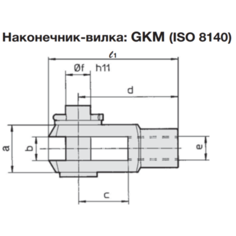 GKM35-72  Наконечник-вилка