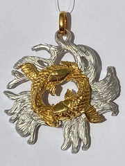 Рыбы (кулон из серебра)