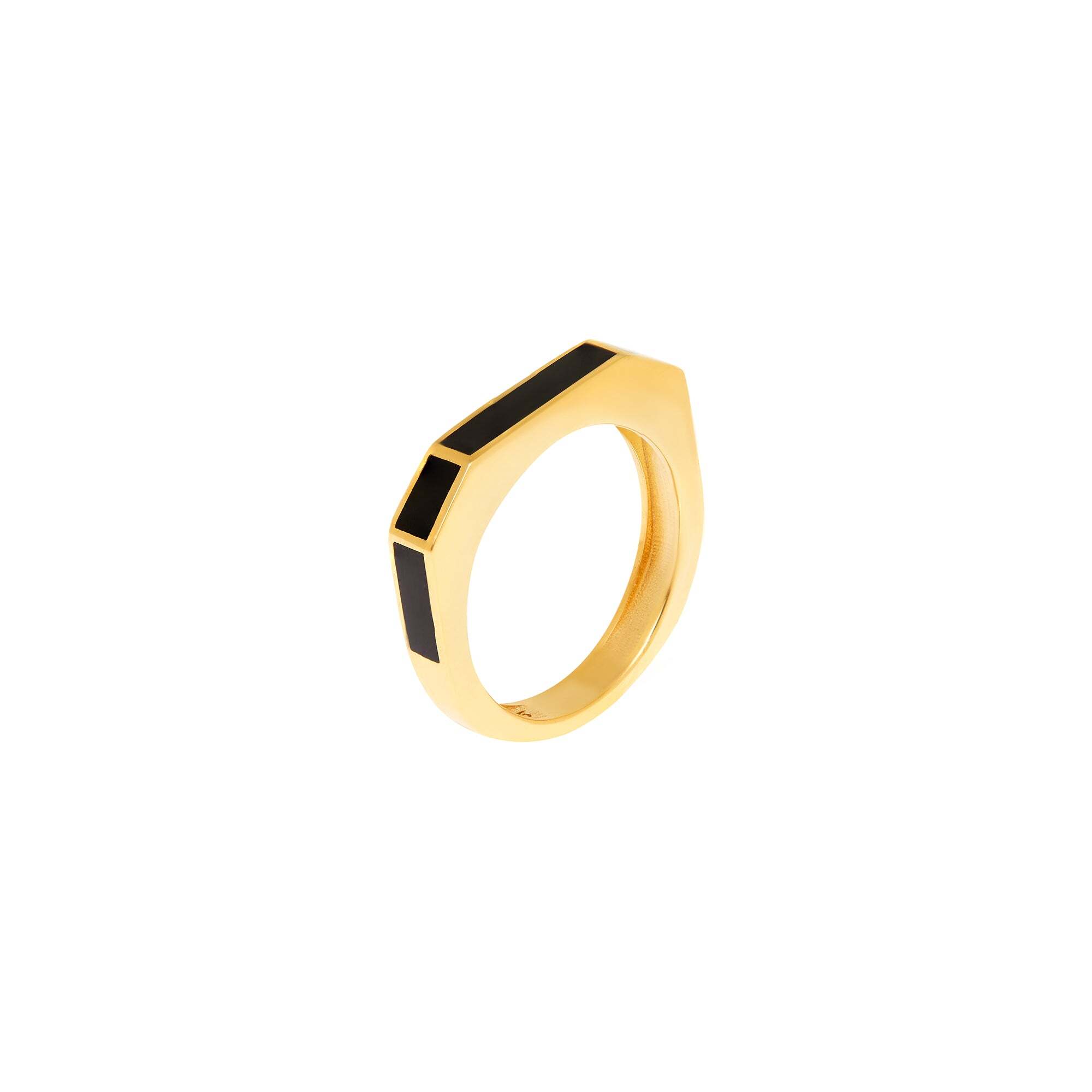 Кольцо Lynda Hexa Black Ring