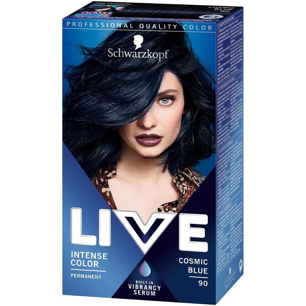 Краска для волос Schwarzkopf Live 90 Cosmic Blue Hiusvari – купить за 1 796  ₽ с доставкой из Финляндии