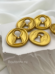 Пуговицы Скиапар. золотистые 