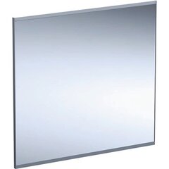 Зеркало с подсветкой Geberit Option Plus с прямым и непрямым освещением: B=75см, H=70см, Серебристые оттенки / Матированный алюминий фото