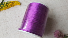 Шнур круглый атласный (для воздушных петель), 2 мм, фиолетовый