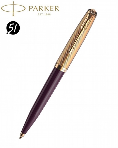 Ручка шариковая Parker 51 Premium, Plum GT (2123520)