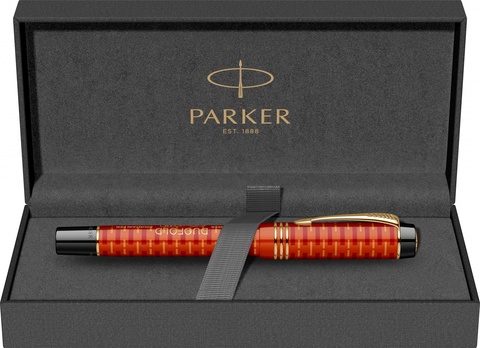 Ручка перьевая Parker Duofold 100th Anniversary LE, Red GT, F (2123551)