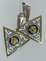 Медуза Т (серьги из серебра)