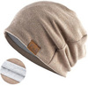 Картинка шапка-бини Skully Wear YZM-760 biege - 1