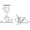 Чаша унитаза подвесная безободковая Vitra Zentrum 5795B003-0075