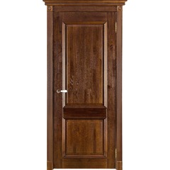 Купить Межкомнатная дверь массив дуба Афина багет античный орех