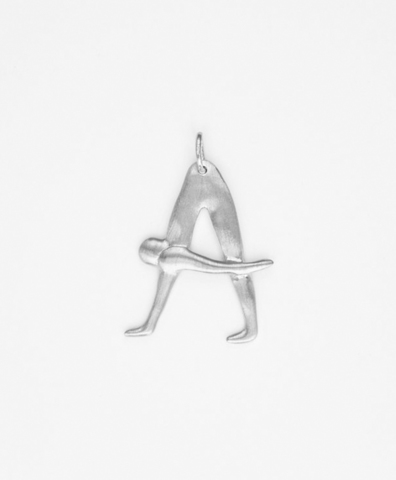 Подвески NUDE ALPHABET SILVER small