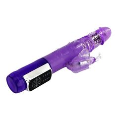 Фиолетовый вибратор хай-тек Butterfly Prince - 24 см.