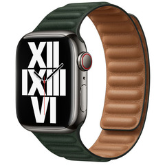 Ремешок Apple 41mm Sequoia Green Leather Link - S/M (ML7P3ZM/A)