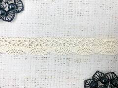 Кружево хлопковое/Тесьма вязаная, ш. 2 см, суровый