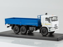 KAMAZ-43118 6x6 flatbed truck restyling white-blue 1:43 Start Scale Models (SSM)
