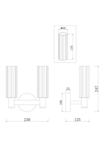 Настенный светильник Freya Ambra FR5167WL-02BS
