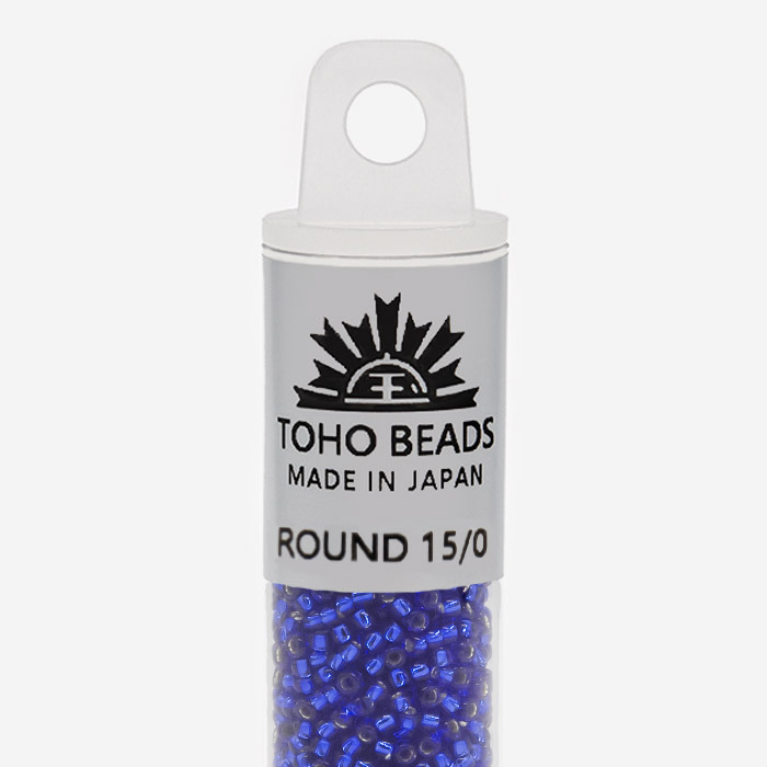 Японский бисер TOHO Round 15/0 (№28), с внутренним серебрением, прозрачный