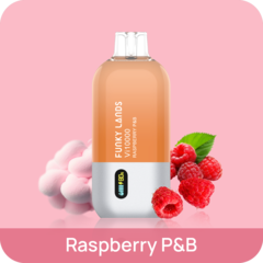 Одноразовая электронная сигарета Funky Lands - Малиновая Сахарная Вата (10000 затяжек)