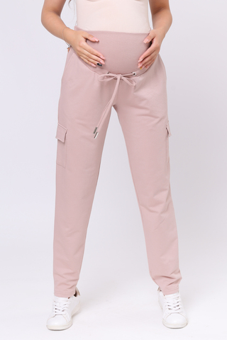 Спортивные брюки для беременных 16163 светлый визон