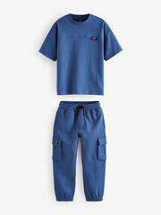 Футболка и джоггеры в комплекте для мальчика Next B98-996, Синий