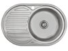 Мойка врезная Vivat 775016/0,6 1Ч1К (правая) Глянец Нержавеющая сталь