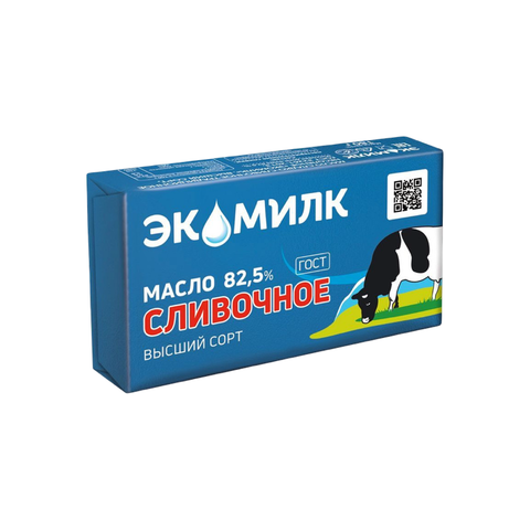 Масло сливочное Традиционное Экомилк 82,5% 330гр