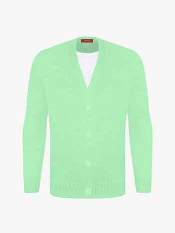 Кардиган с пуговицами из мягкой шерсти