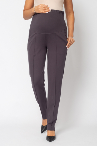 Брюки для беременных 16324 темно-серый