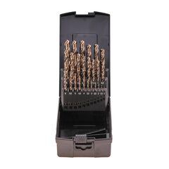 Набор сверл по металлу 1-13мм 25шт DIN338 HSSE-Co5 130° (пл. кейс) Terrax by Ruko A215215RO