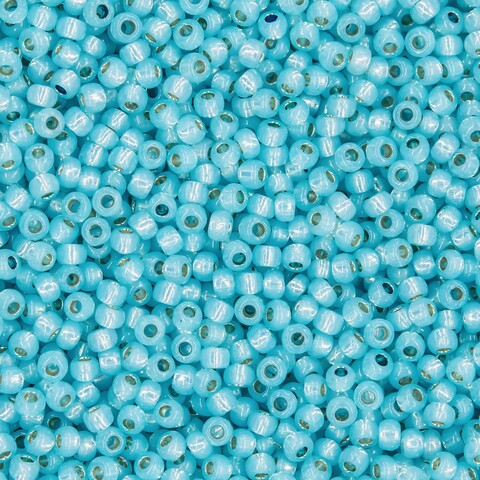 Японский бисер TOHO Round 11/0 (№PF2117), с внутренним серебрением, полупрозрачный глянцевый