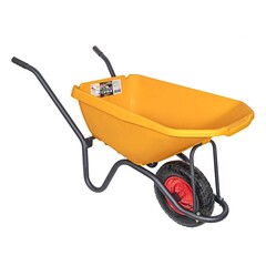66-9-171 Тачка строительная одноколесная пластмассовый кузов, грузоподъемность 150кг, объем 110л Yard