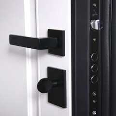 Входная металлическая дверь АСД Плата шагрень черная+дуб старый(адаптивная замковая часть)