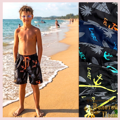 Шорты пляжные м (7-11) 260324-VT888