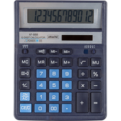 Калькулятор настольный ПОЛН.Attache AF-888,12р,дв.пит,204x158мм, темно-син