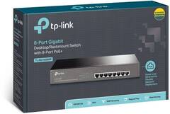 TP-Link TL-SG1008MP - 8-портовый настольный/монтируемый в стойку гигабитный коммутатор с 8 портами PoE+