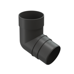 Колено 72 для водосточной трубы Premium, графит