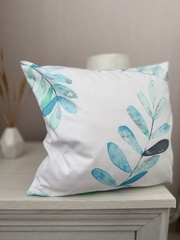 Подушка декоративная со съемной наволочкой на молнии, хлопок, поплин