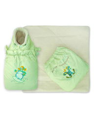 Конверт-трансформер "КОКОН" меховой (молочный)