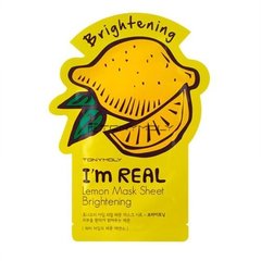 Tony Moly Маска для лица тканевая с экстрактом лимона - I'm lemon mask sheet brightening, 30г