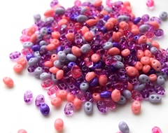 Бисер Twin Микс №34 фиолетово-розовый