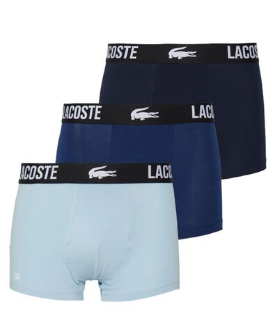 Боксерки теннисные Lacoste Cotton Strech Trunk 3P - navy blue/methylene-creek